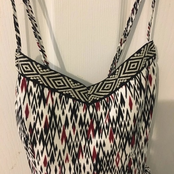 Maroon Aztec Print Dress - Picture 3 of 6